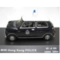 IXO Morris Mini, Hong Kong Police black/white LTD. 1/43